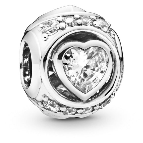 Pandora Elevated Heart Charm - Picture 1 of 11